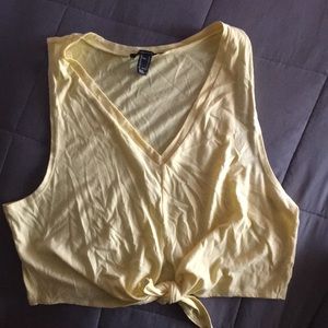 Yellow Crop Top Forever 21